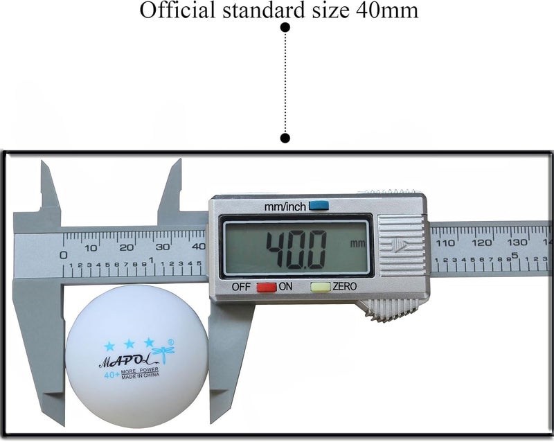 MAPOL 60/22 Count 3-Star 40+ Premium Ping Pong Balls Advanced Practice Table Tennis Ball - Image 3